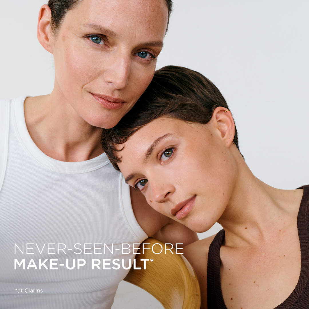 Clarins Facebook ad: YOUTHFUL RADIANCE STARTS HERE