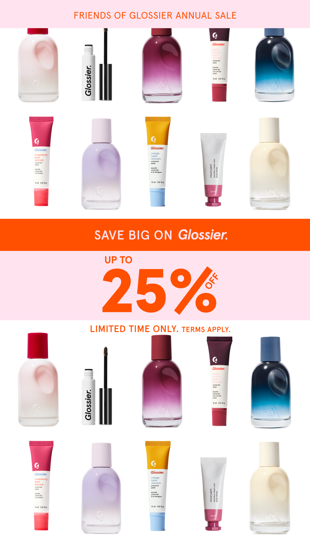 Glossier Facebook ad