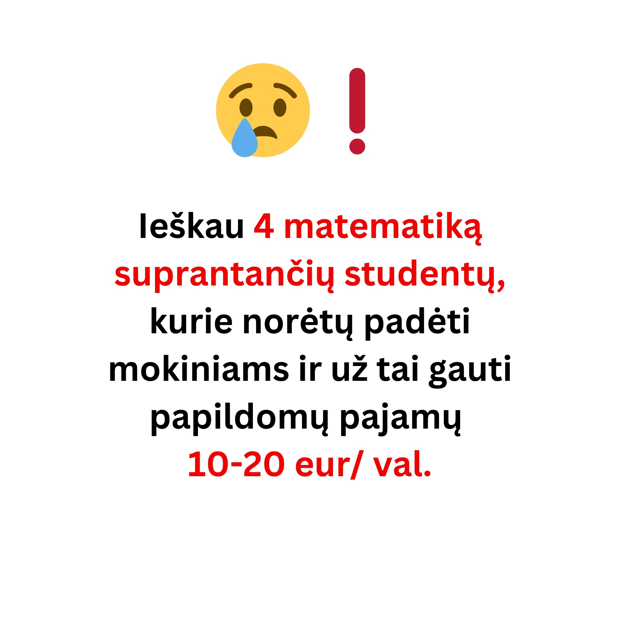 Korepetitorė Julija Facebook ad: Aplikuok