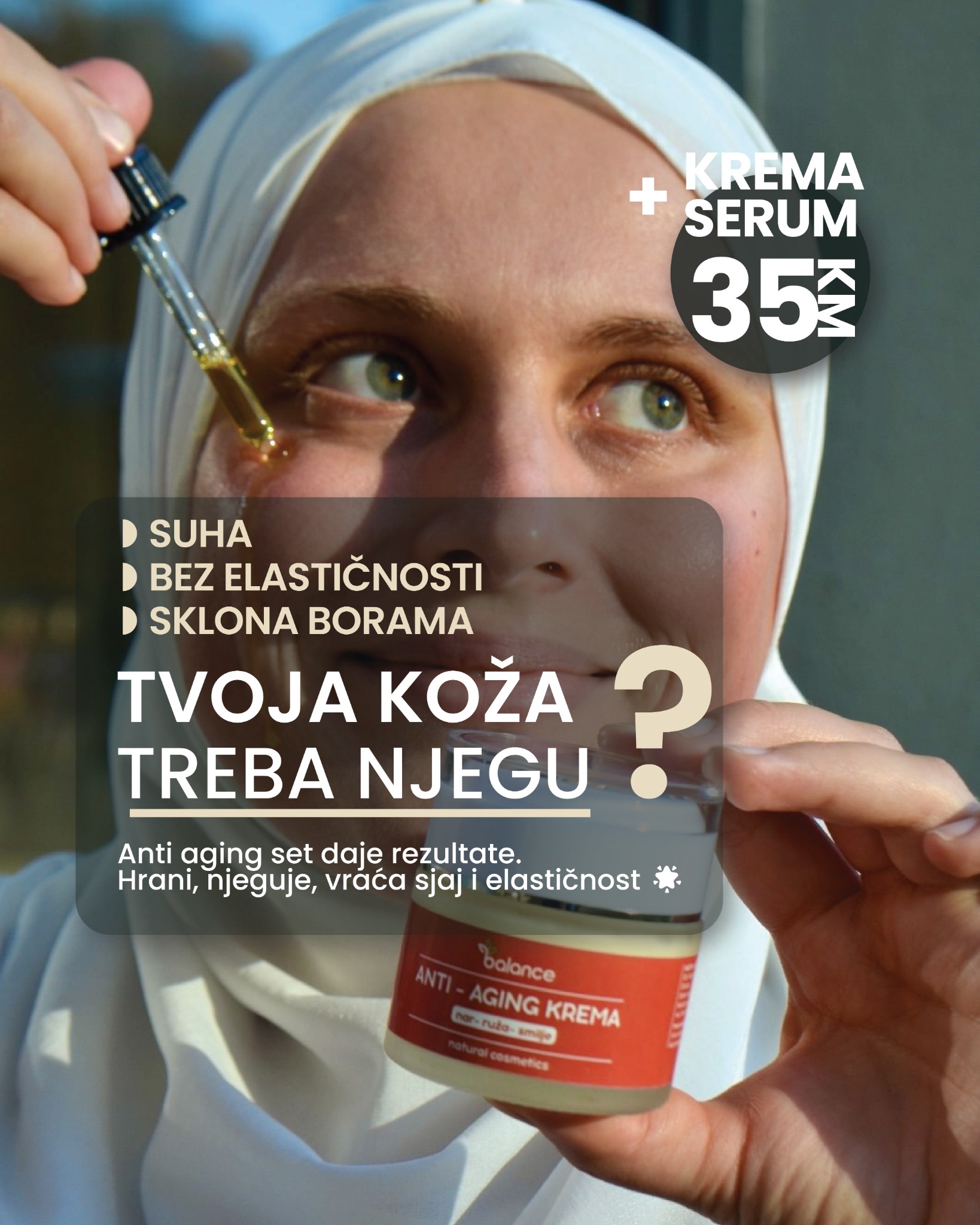 Prirodna kozmetika Balance Facebook ad