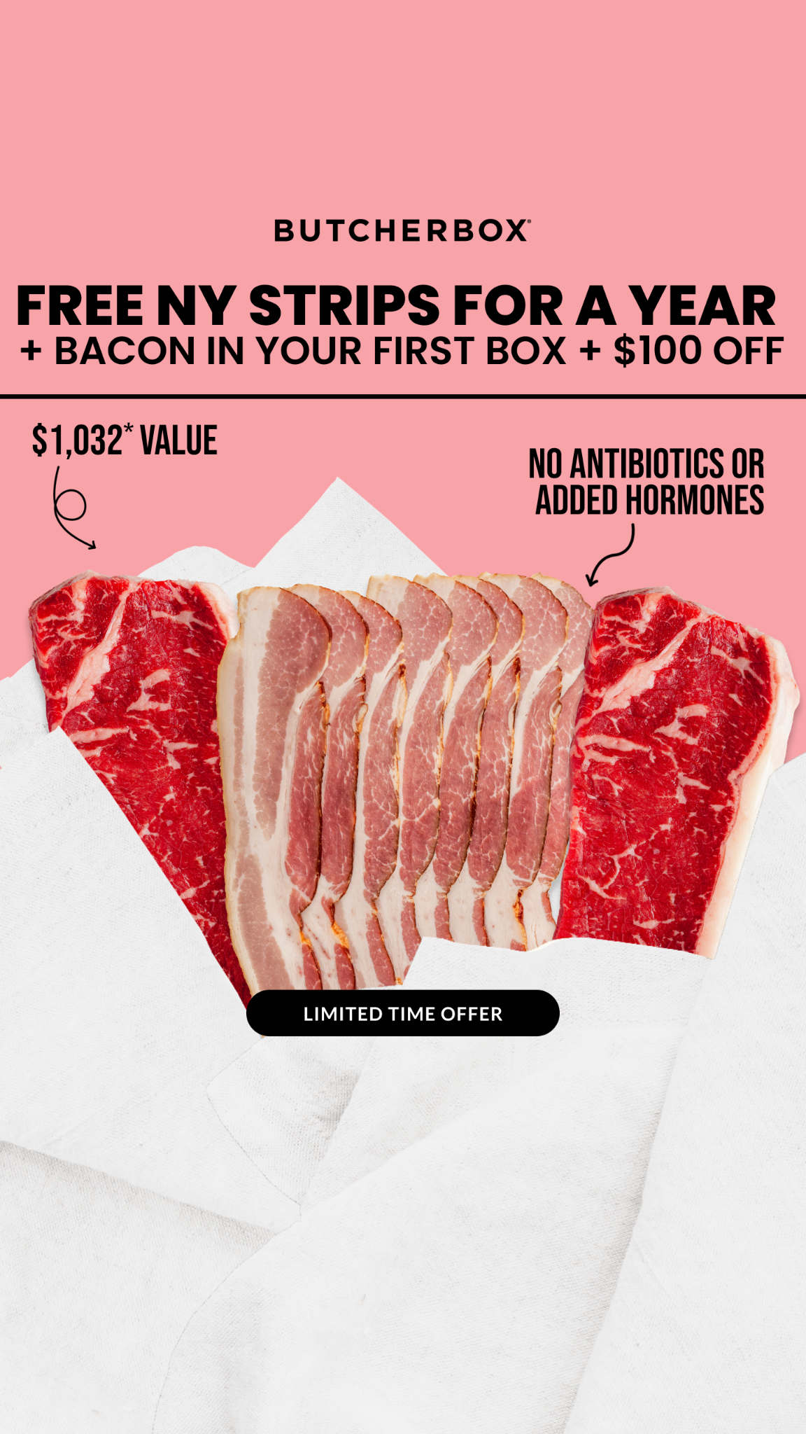 ButcherBox Facebook ad
