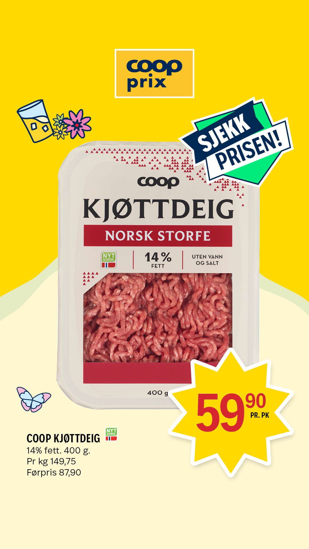 Coop Prix Facebook ad from Jul 5, 2026