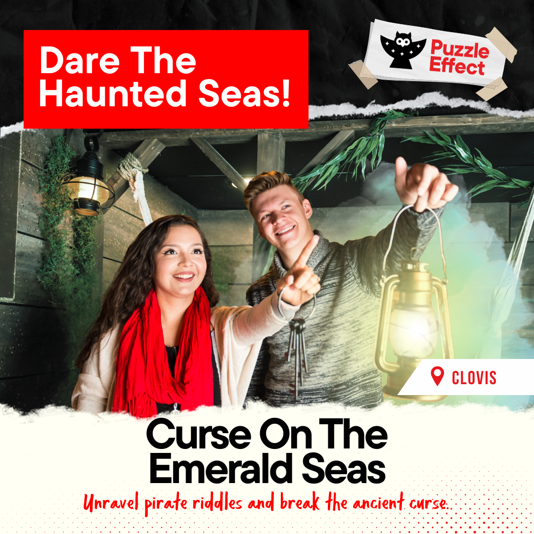 Puzzle Effect - Clovis Facebook ad: All hands on deck! Break a pirate's curse & escape!