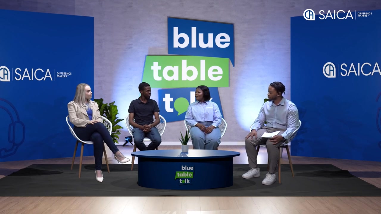 SAICA - The South African Institute of Chartered Accountants Facebook ad: Blue Table Talk: Rising Strong as a Young…