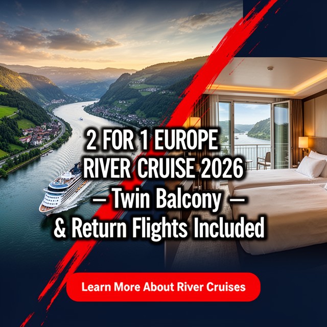 The Market Mindset Facebook ad: Europe River Cruise Packages for 2026