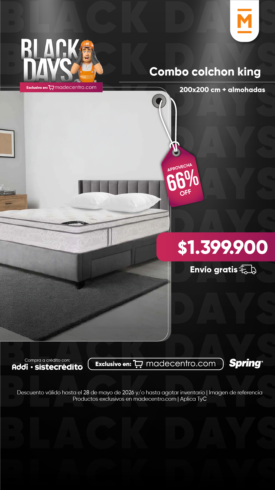 Madecentro Colombia SAS Facebook ad from May 20, 2026
