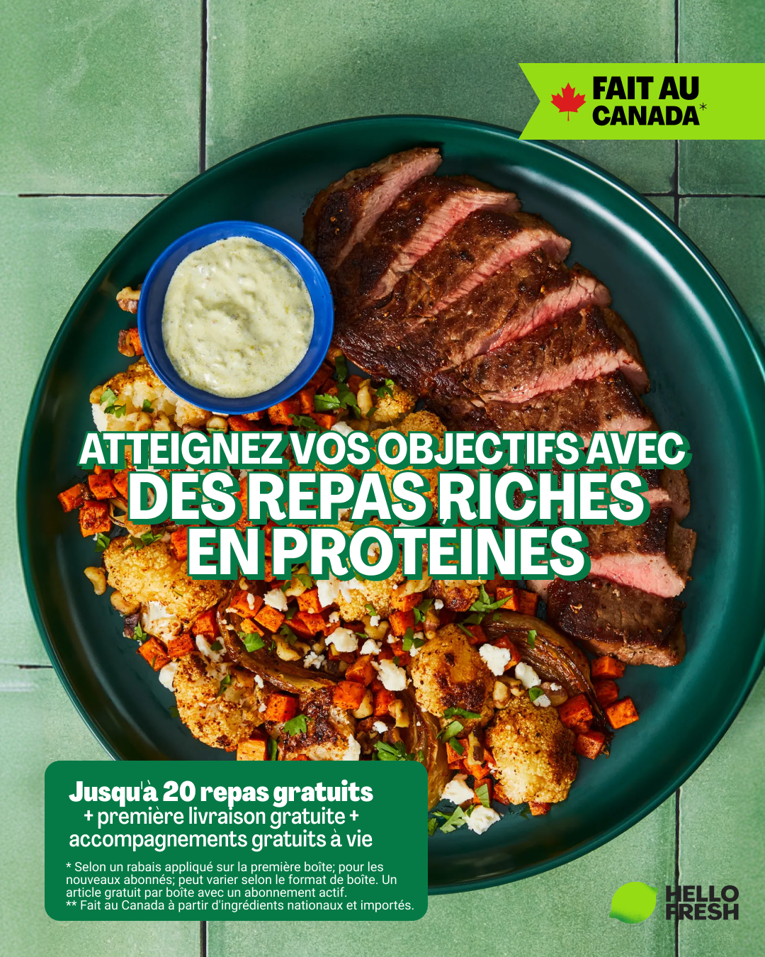 HelloFresh Facebook ad