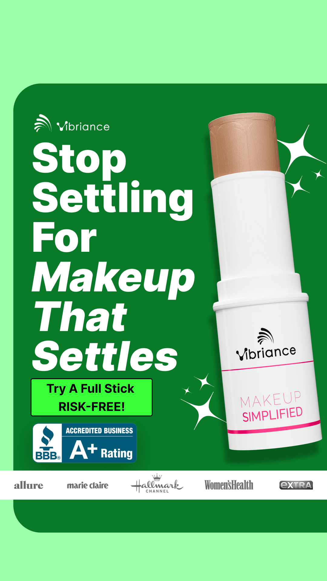Vibriance Complexion Stick Concealer Facebook ad: All-in-one Concealer Just For Mature Skin