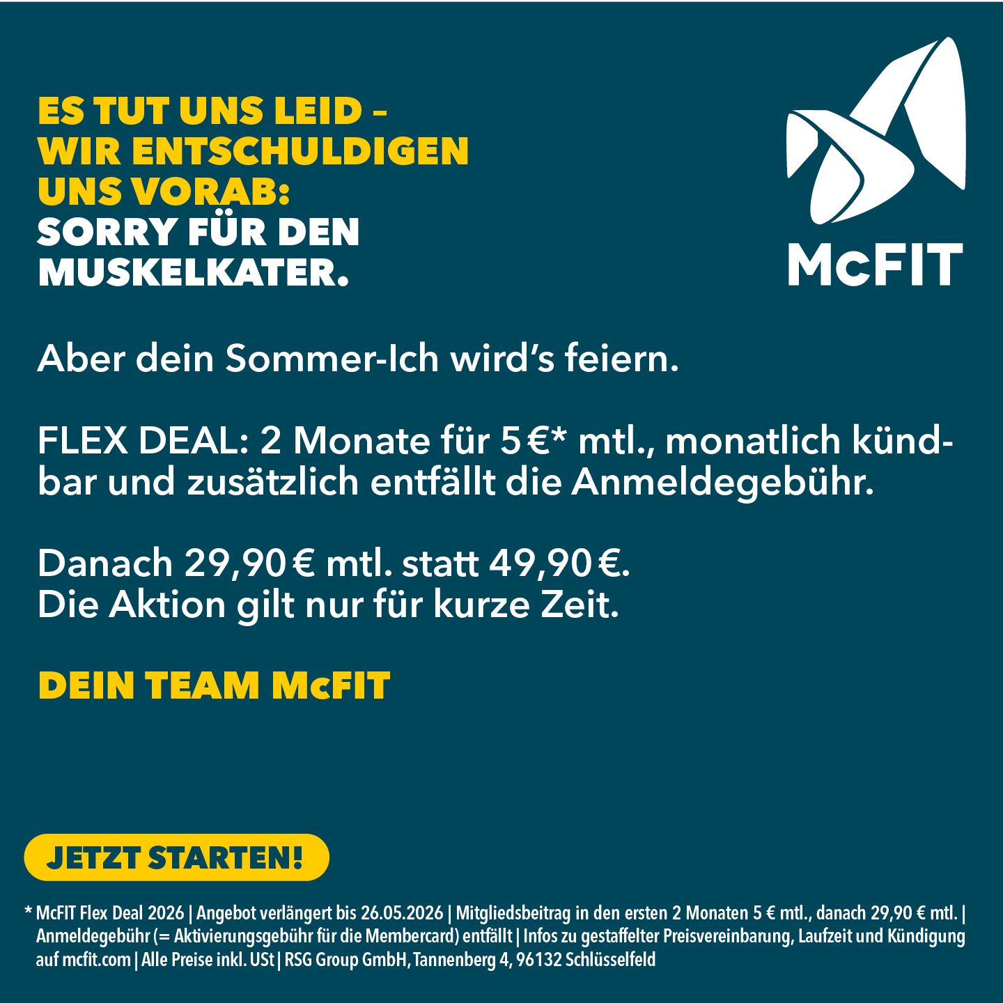 McFIT Facebook ad
