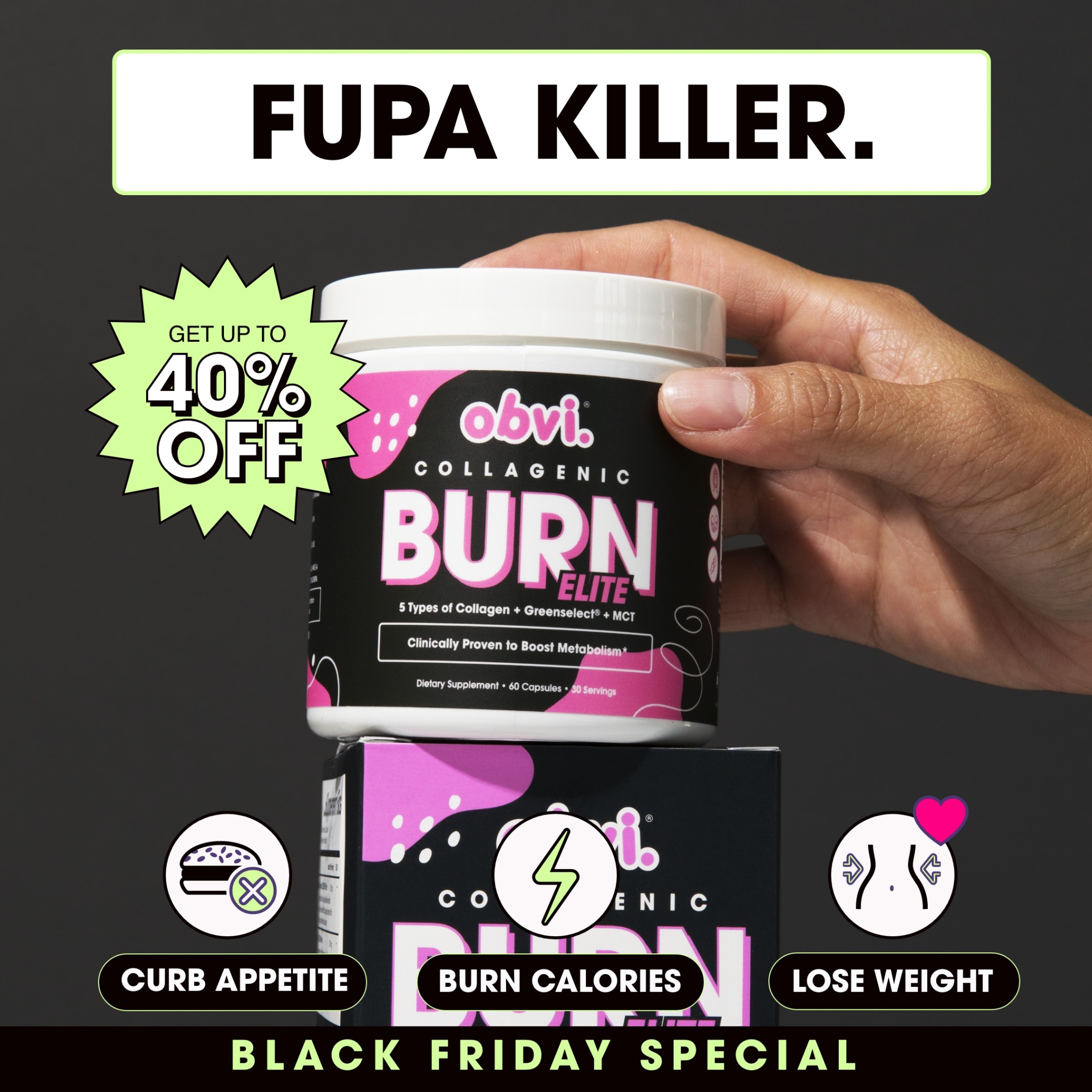 Obvi Health Facebook ad