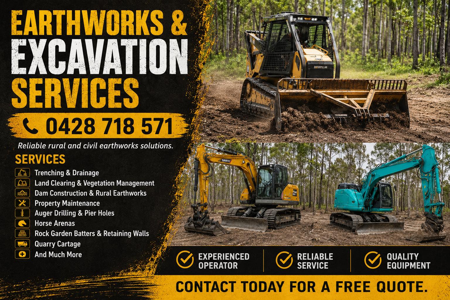 GIN GIN PLANT HIRE Facebook ad from May 14, 2026