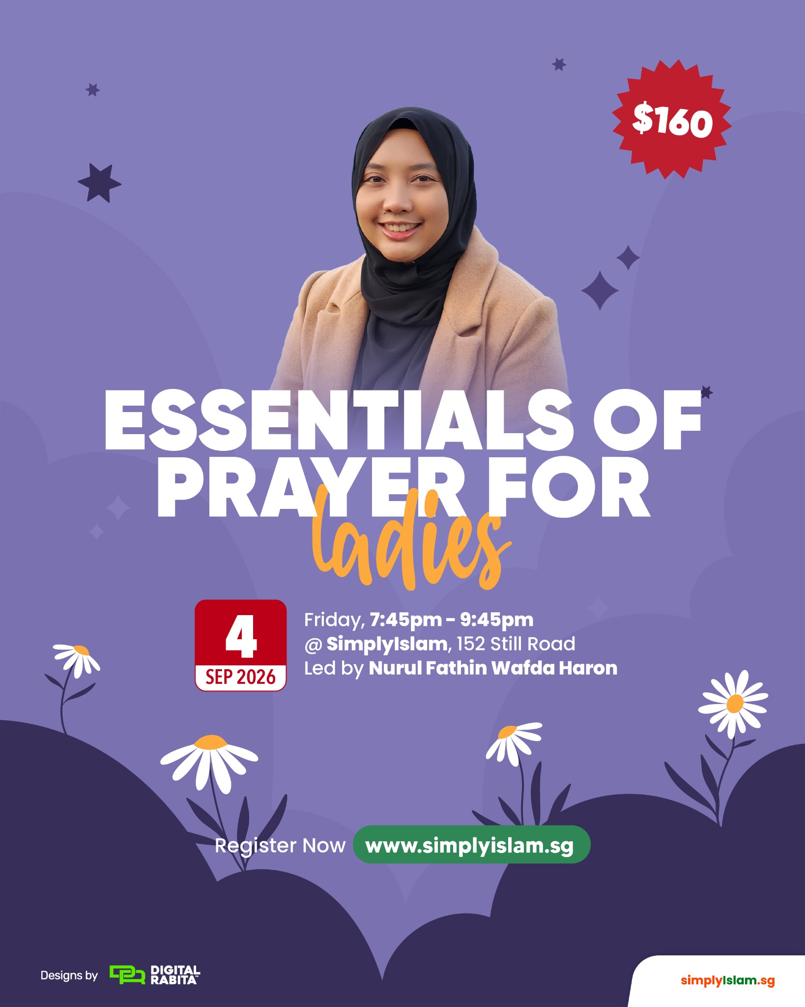SimplyIslam.sg Facebook ad: Essential of Prayer for Ladies | SimplyIslam.sg
