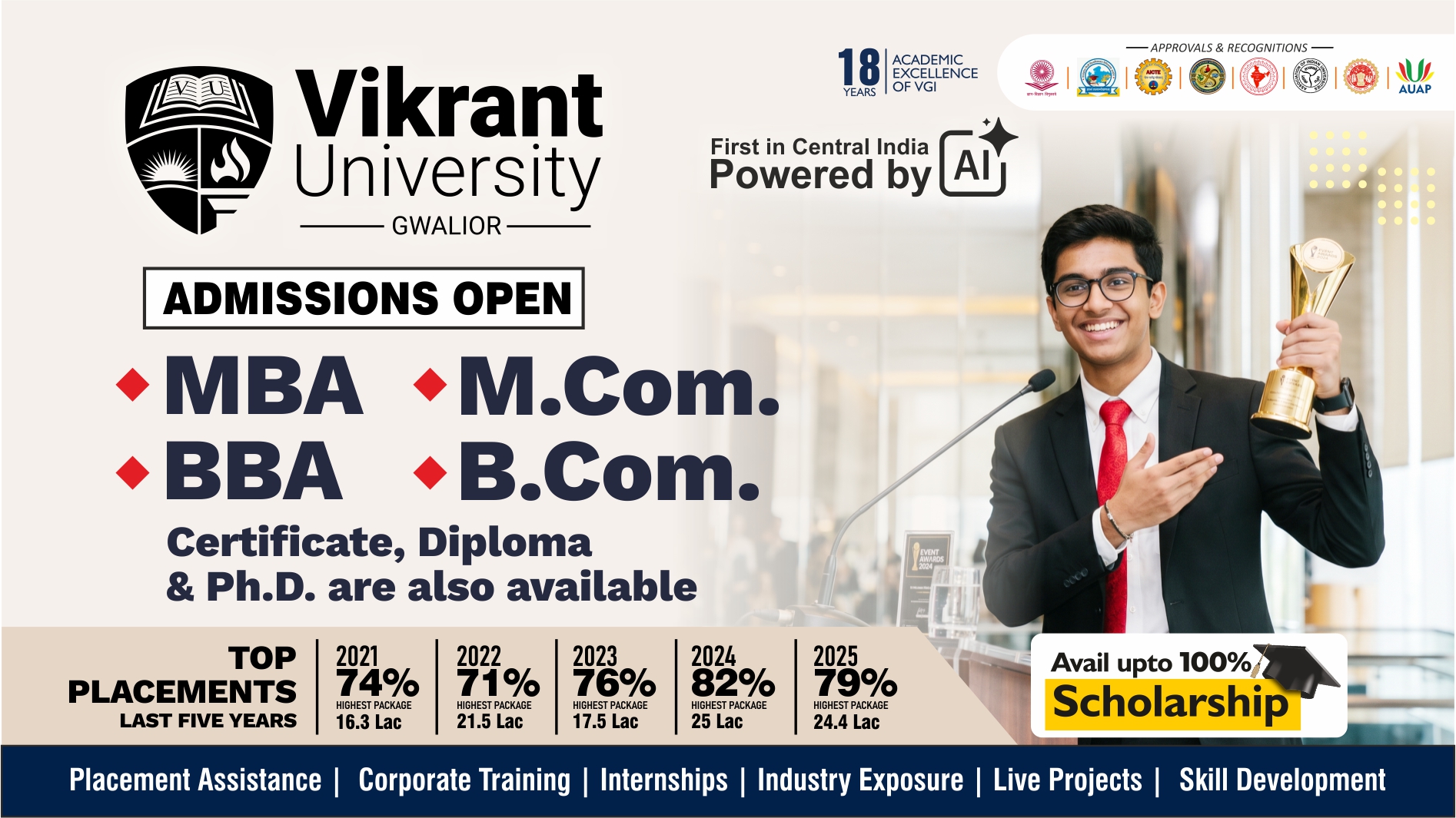 Vikrant University Facebook ad