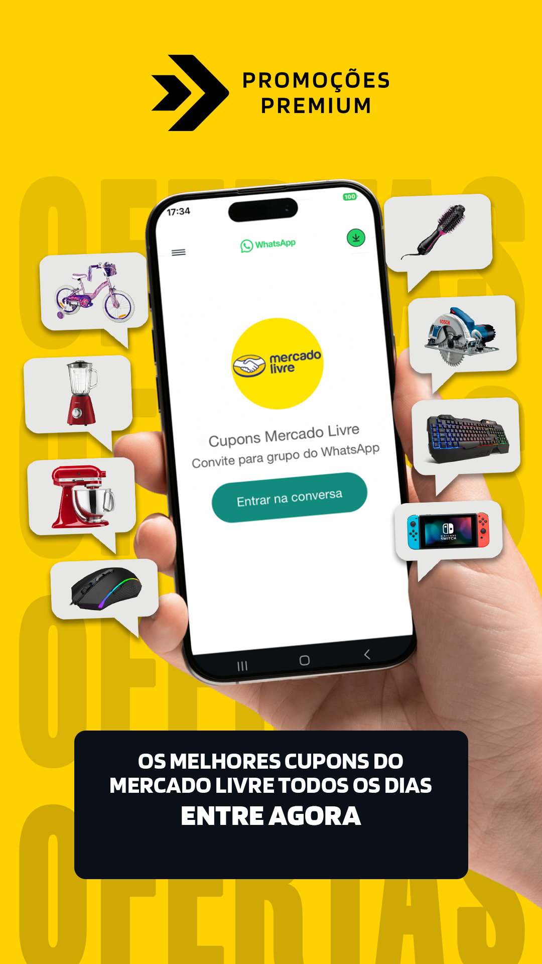 Promoções Premium Facebook ad