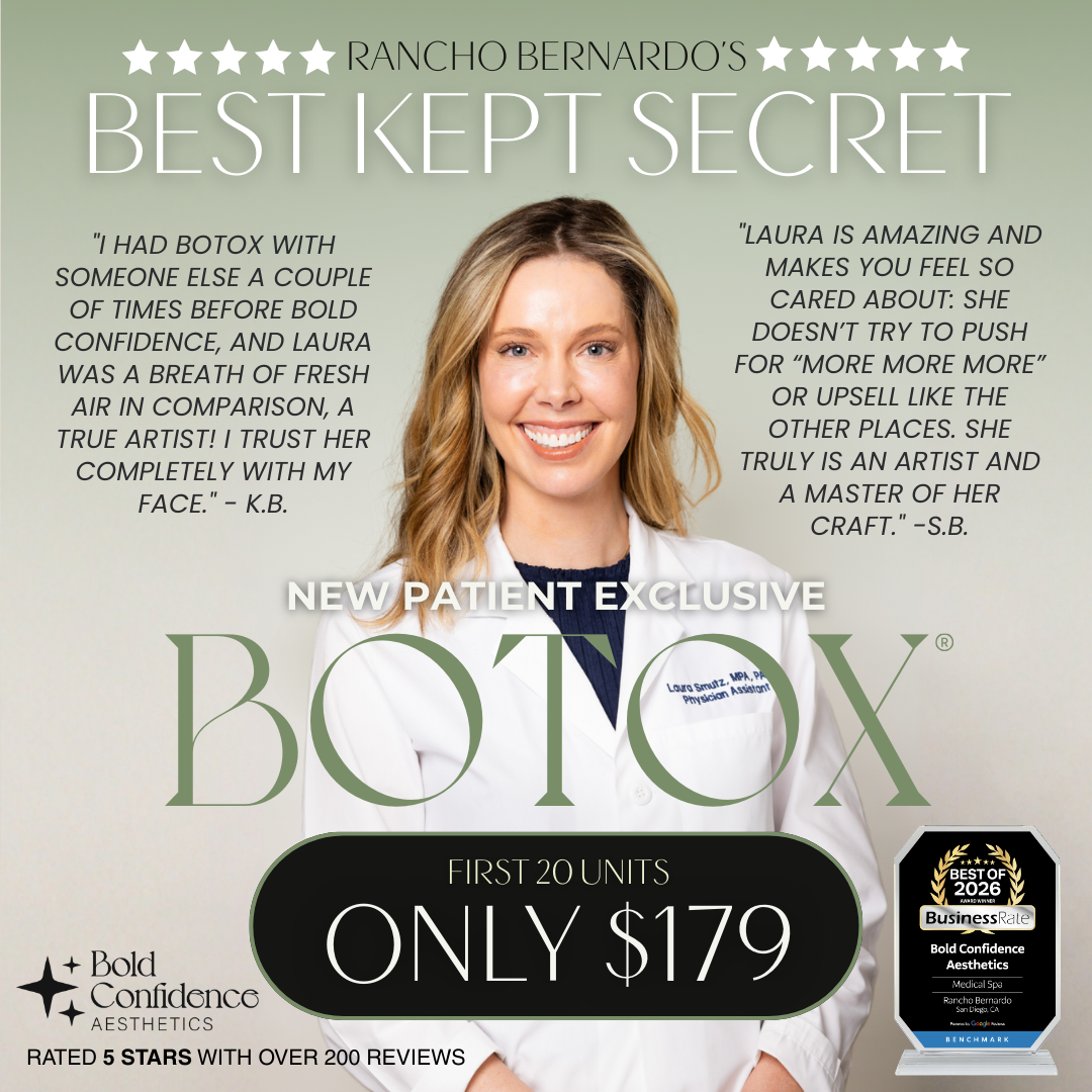 Bold Confidence Aesthetics Facebook ad: Get 20 units of Botox for ONLY $179!