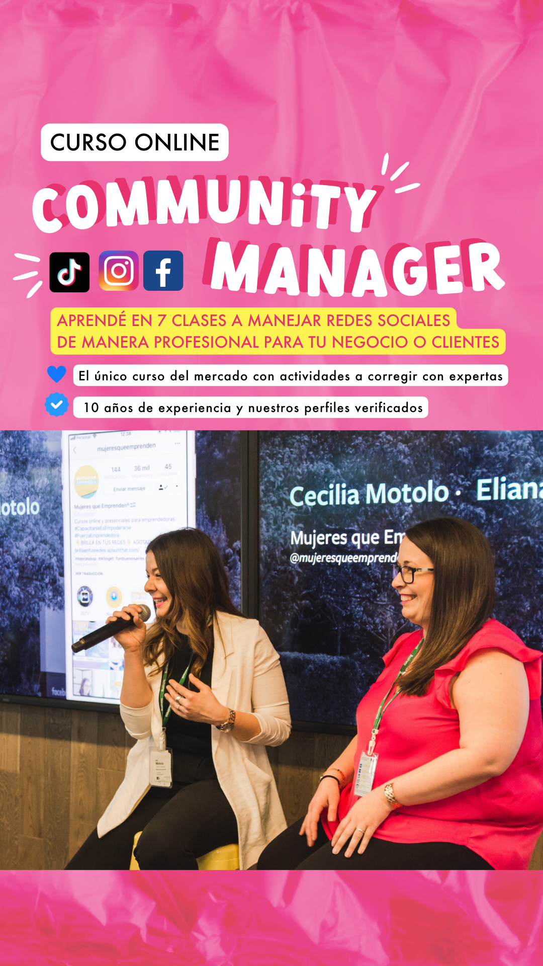 Mujeres que Emprenden Facebook ad