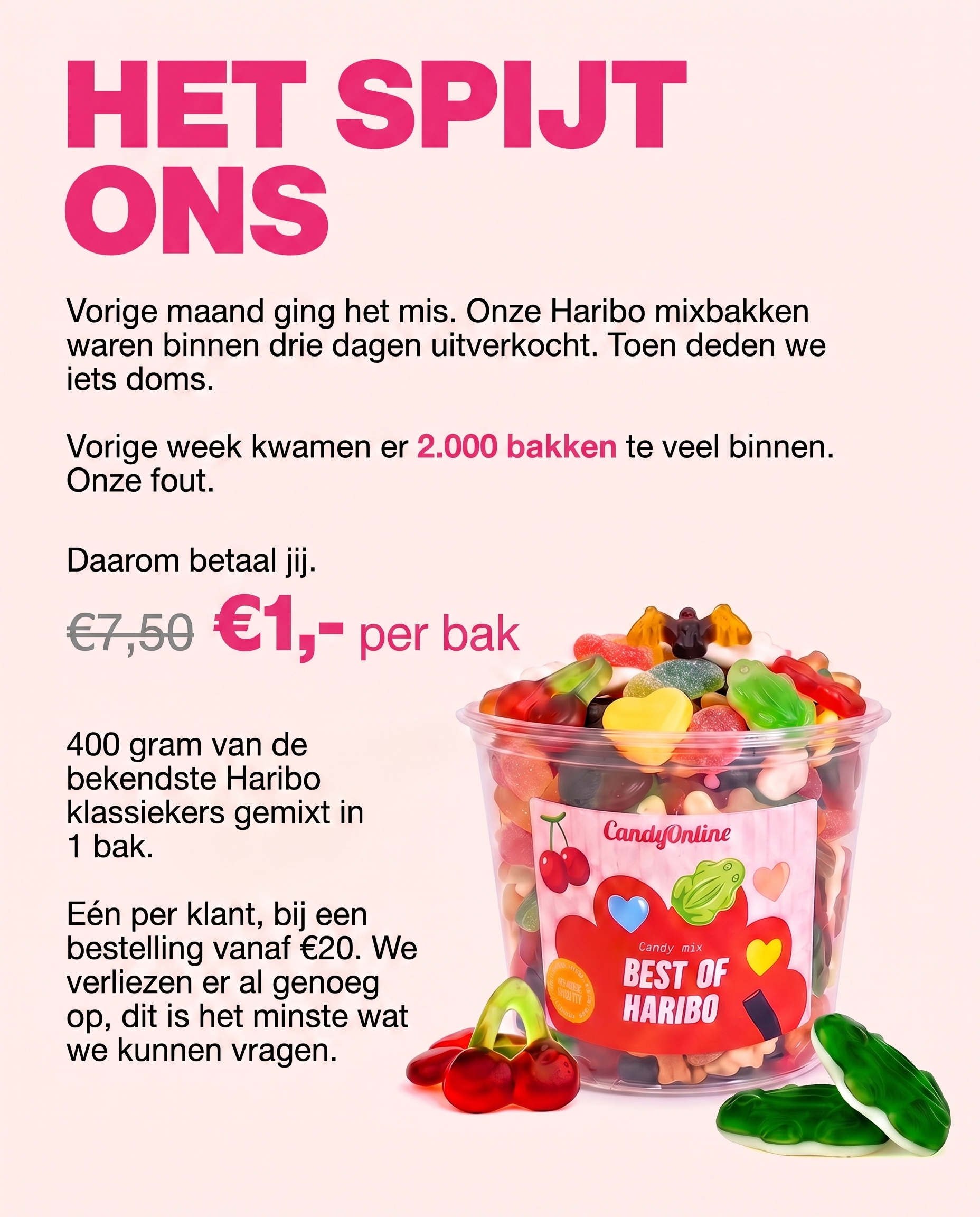 candyonline.nl - snoep Facebook ad