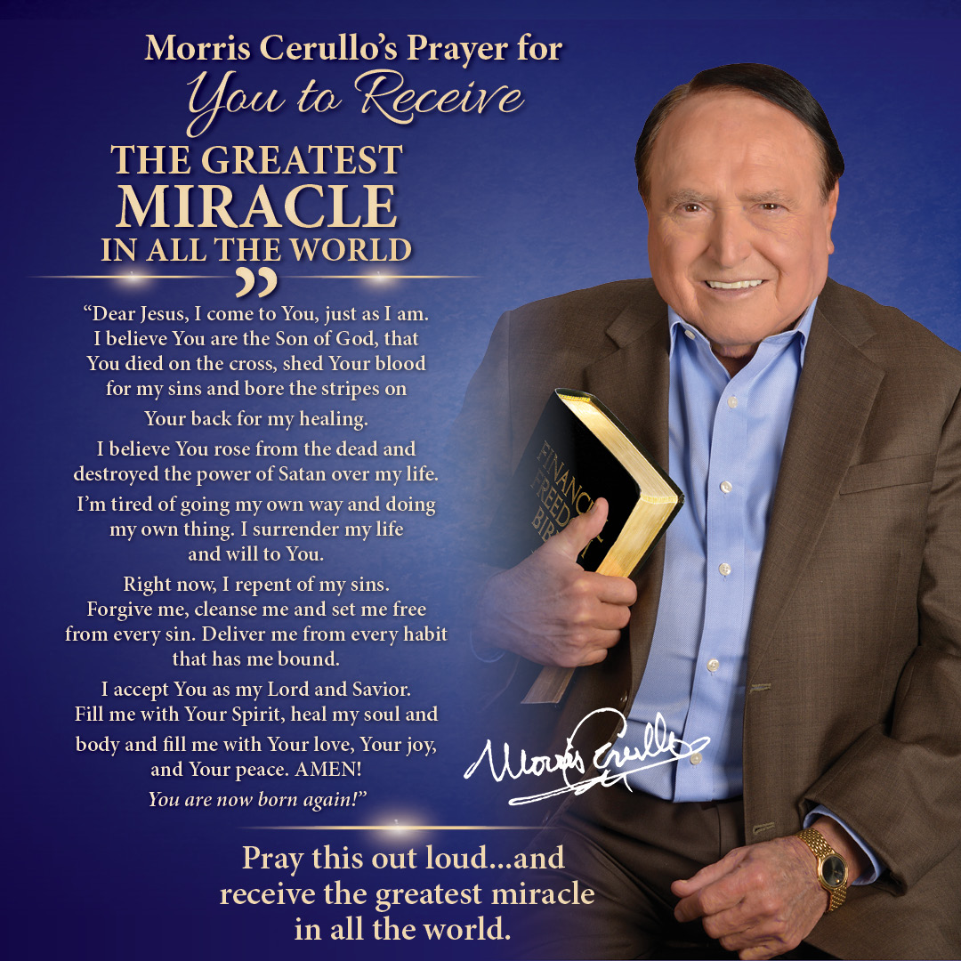 Morris Cerullo World Evangelism Facebook ad: Join God's Servant in Prayer