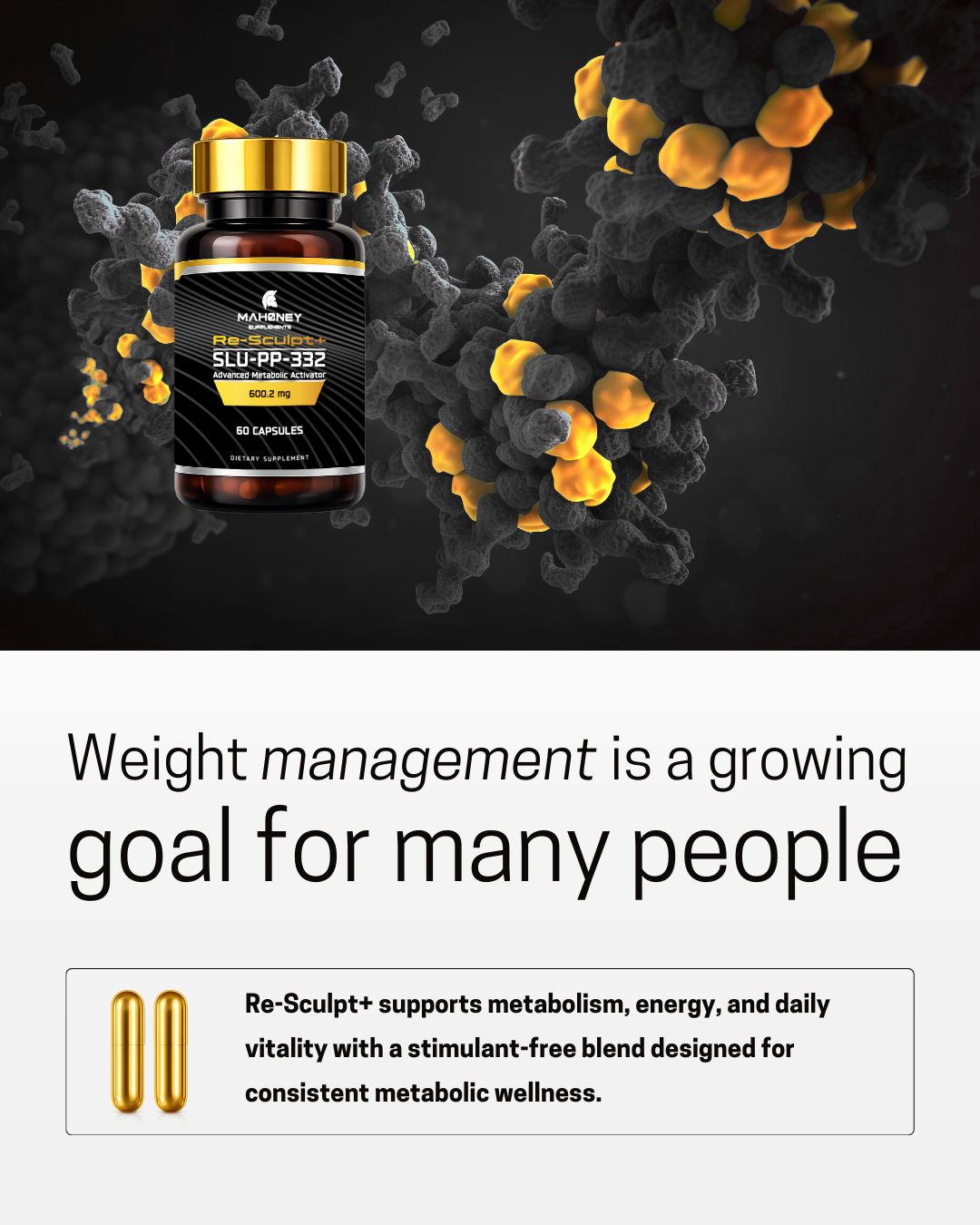 Mahoney Supplements Facebook ad