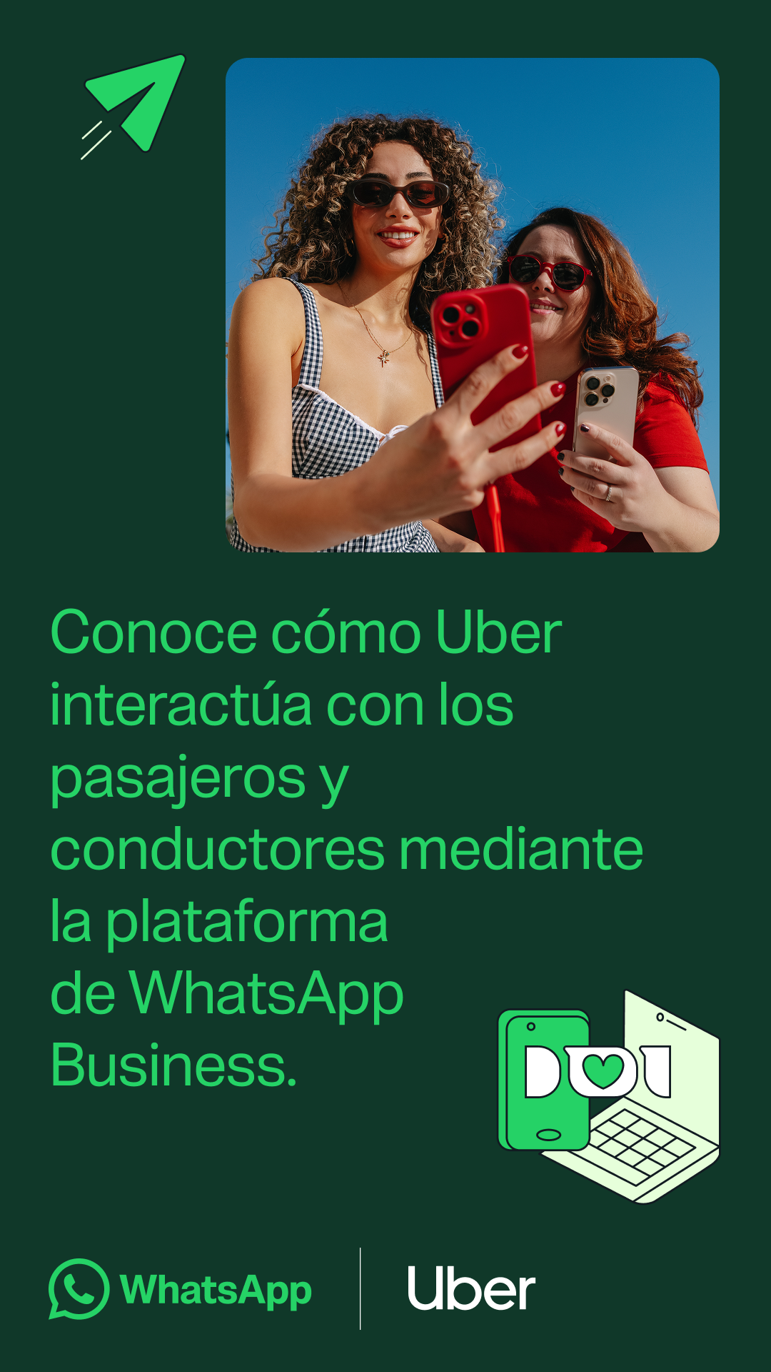 WhatsApp for Business Facebook ad: Cómo Uber usa WhatsApp