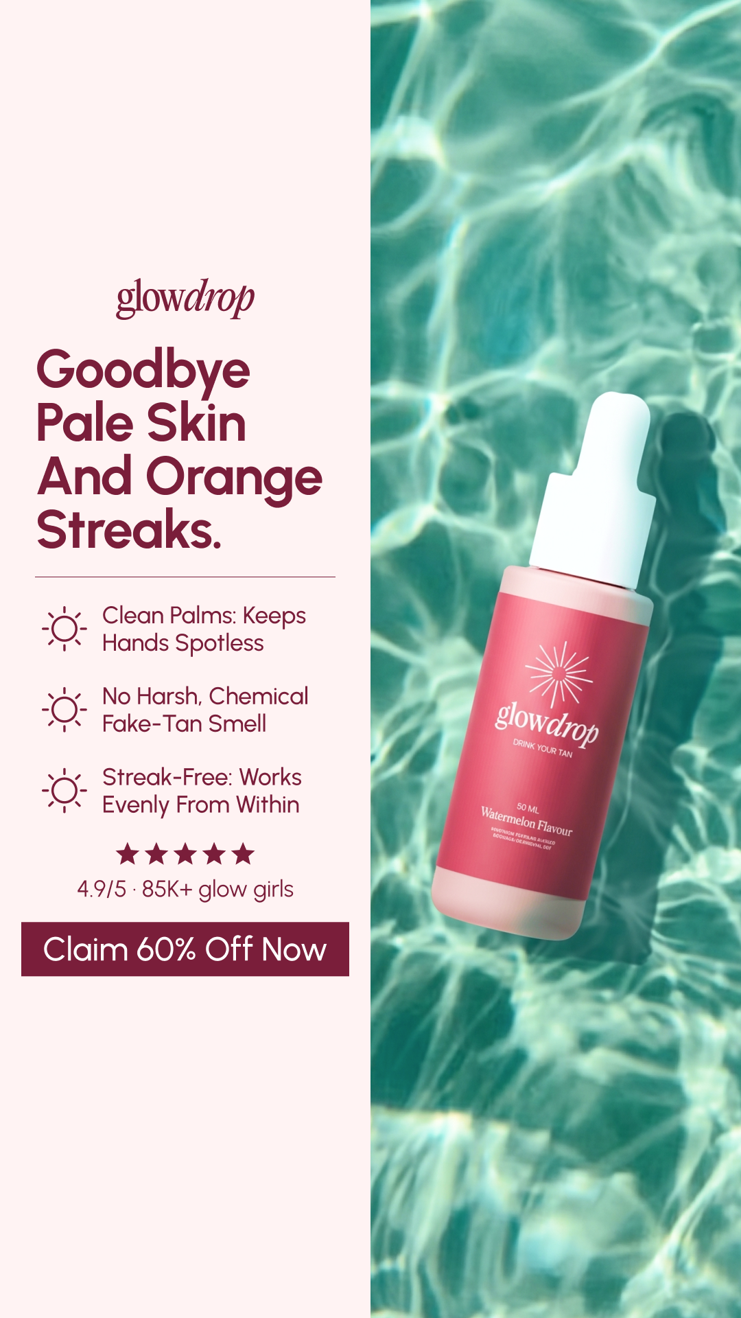 GlowDrop Facebook ad