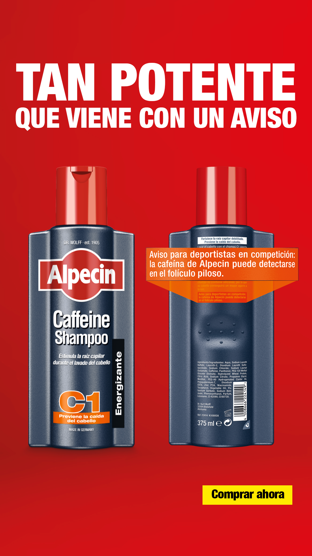 Alpecin Facebook ad