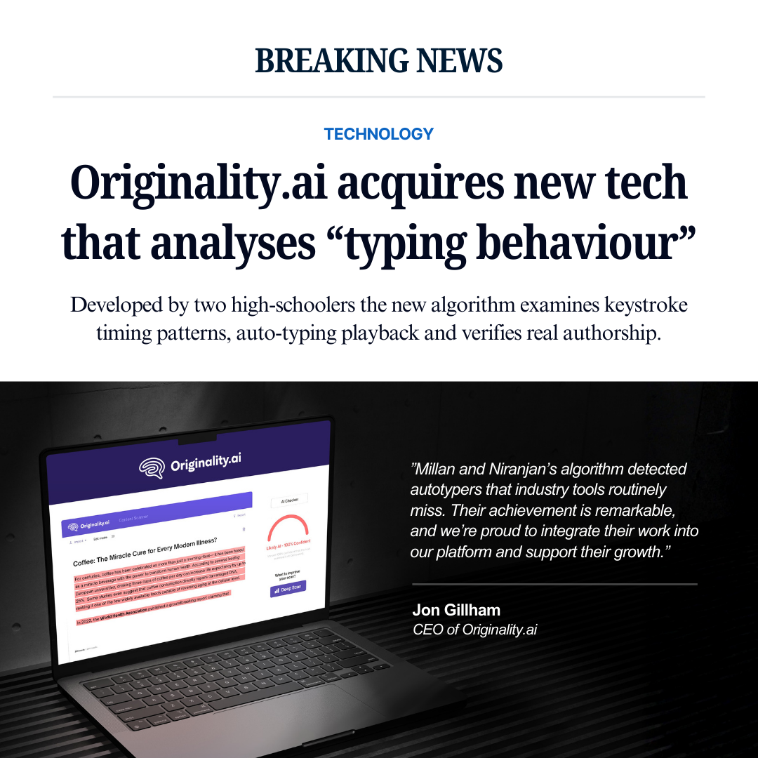 Originality.AI - AI Detection and Plagiarism Checking Facebook ad