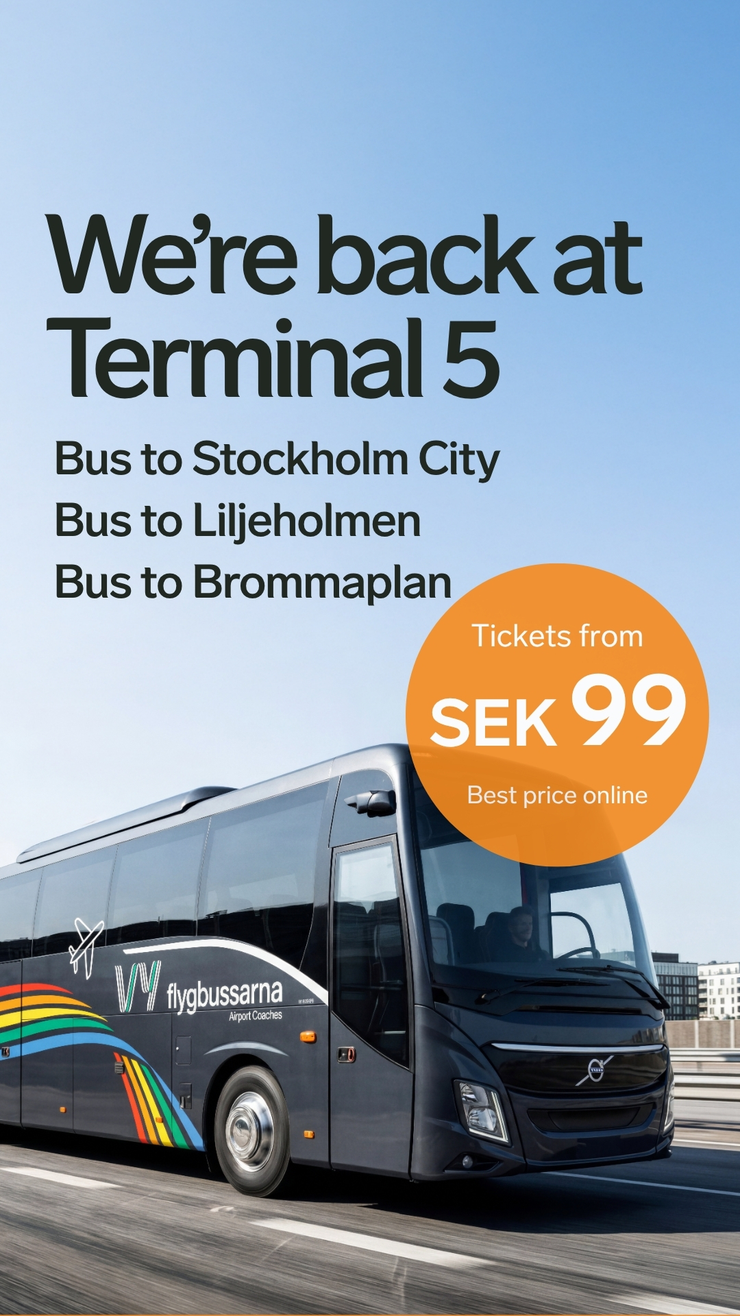 Vy flygbussarna Facebook ad