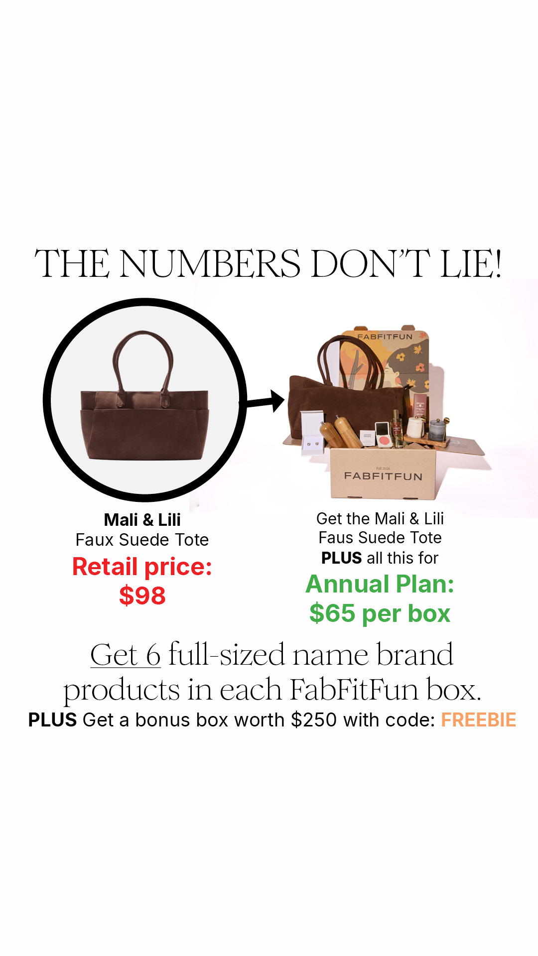FabFitFun Facebook ad