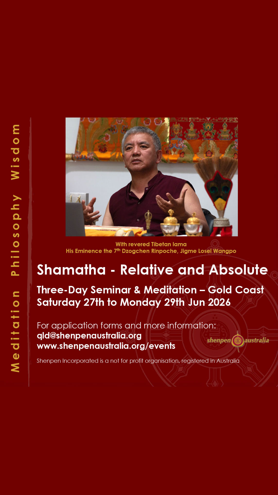 Dzogchen Buddhism Facebook ad from May 7, 2026