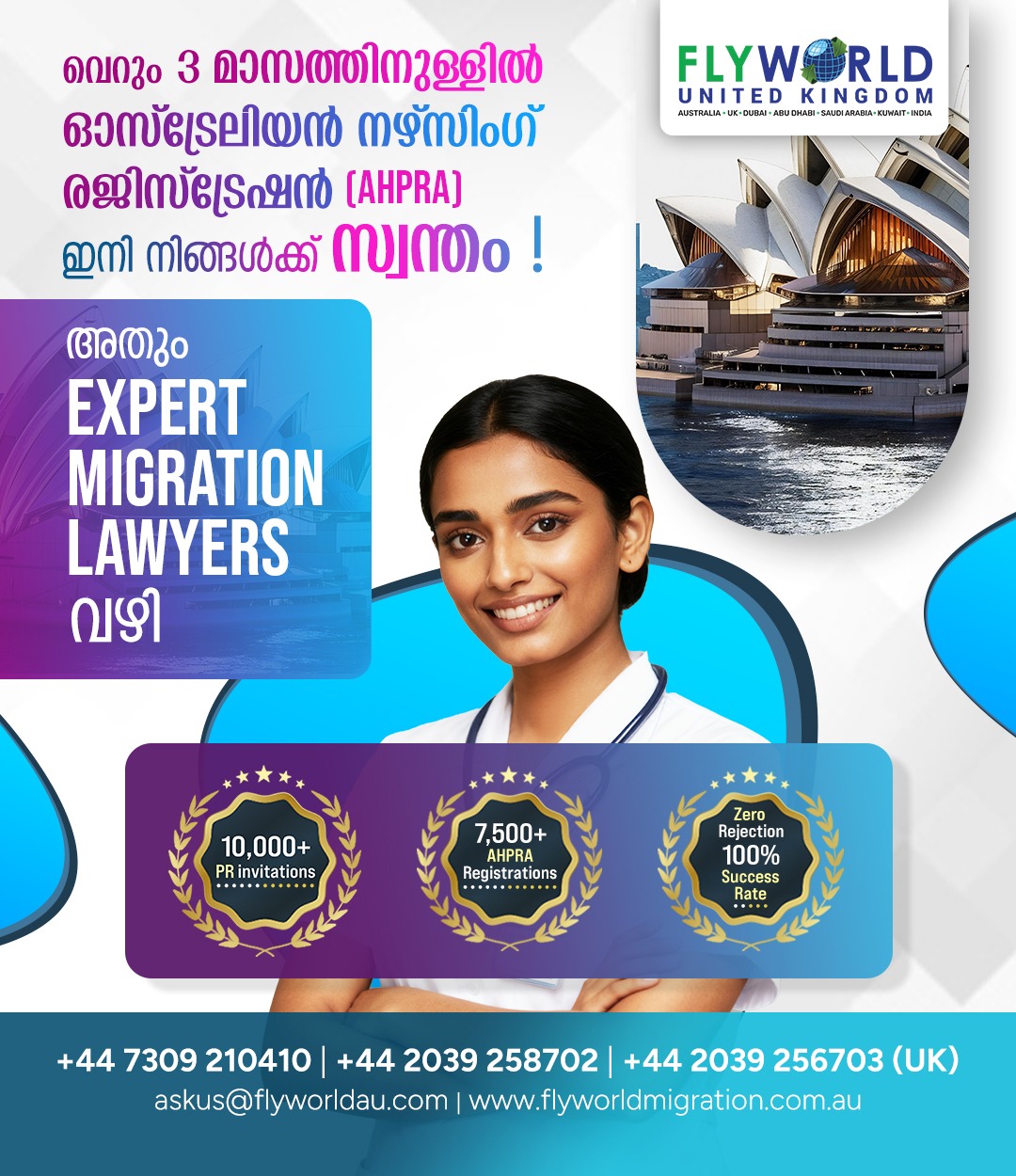 Flyworld Overseas Services UK Facebook ad