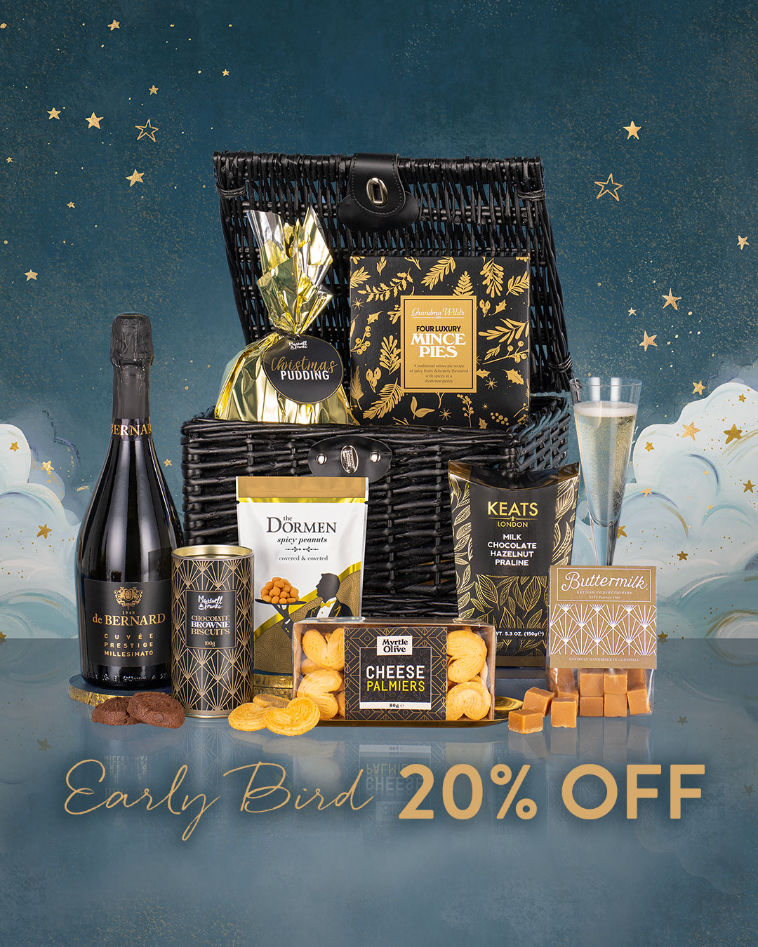 Virginia Hayward Hampers Facebook ad: 20% OFF CHRISTMAS HAMPERS