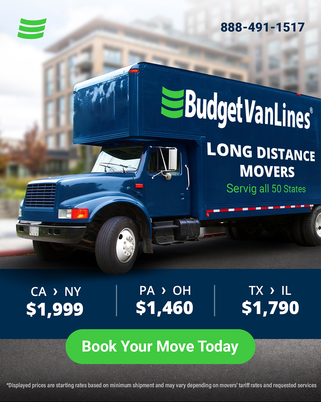 Budget Van Lines Facebook ad