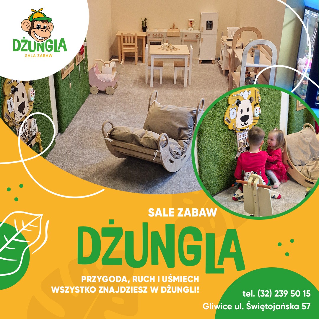Dżungla - Sala Zabaw dla Dzieci - Gliwice Facebook ad: Zapraszamy do świata radości i zabawy!