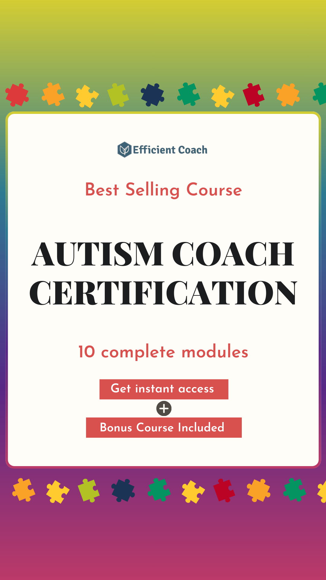 Efficient Coach Facebook ad