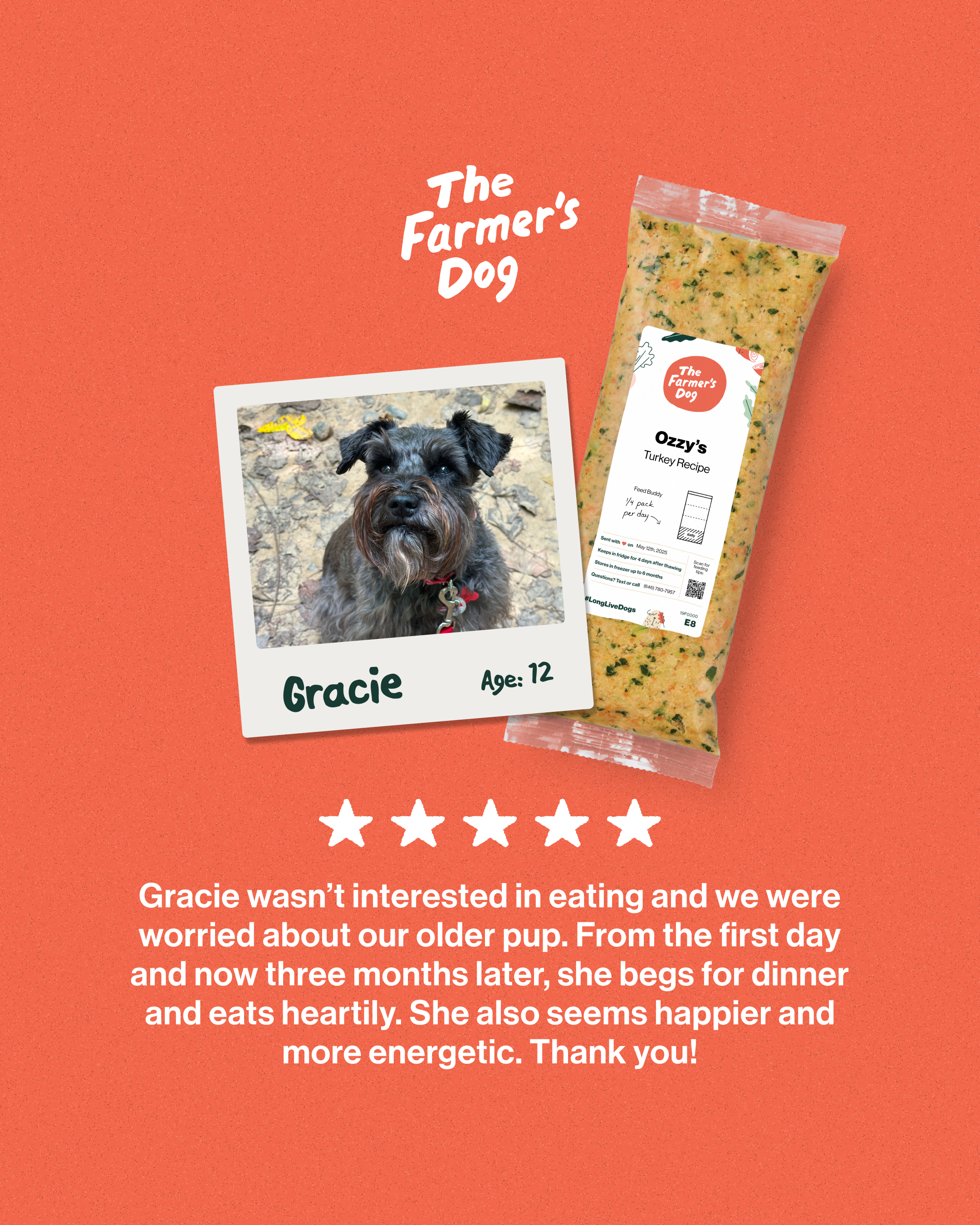 The Farmer's Dog Facebook ad: Long Live Dogs