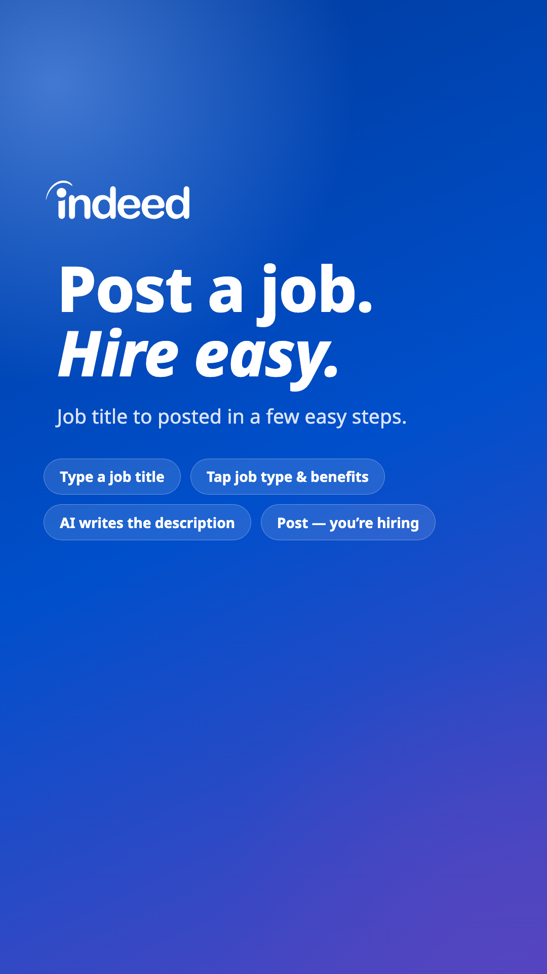 Indeed for Business Facebook ad
