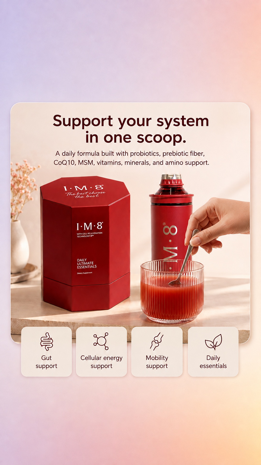 IM8 Health Facebook ad: Built For People Like You.
