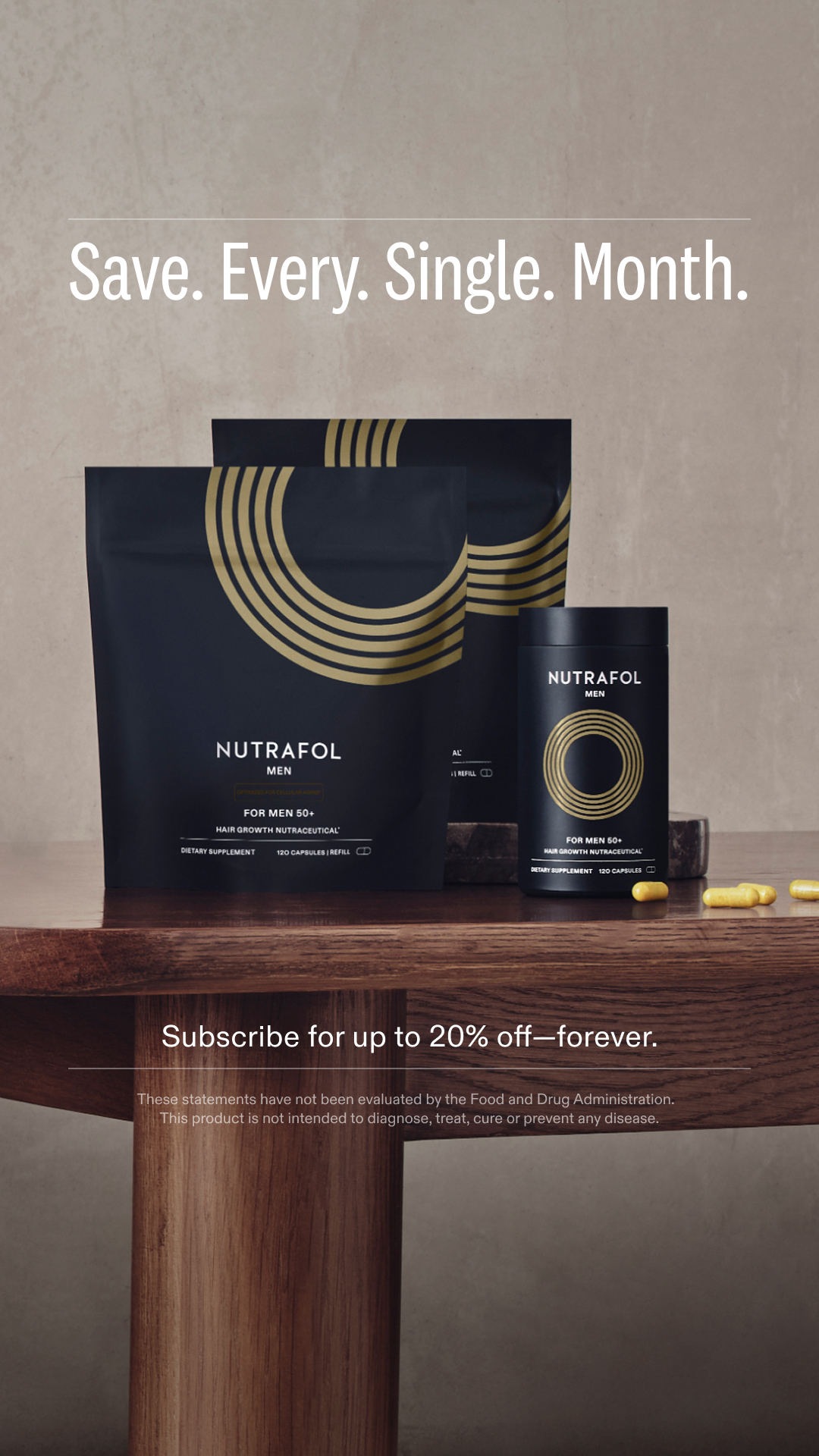 Nutrafol Men Facebook ad