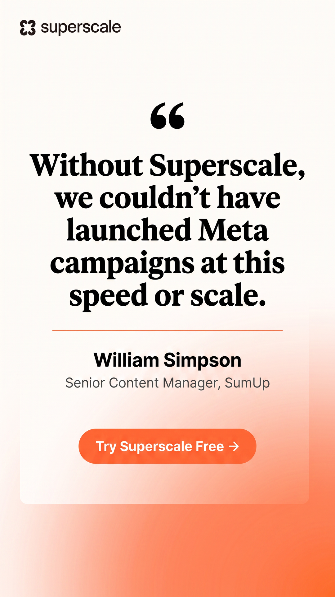 Superscale AI Facebook ad