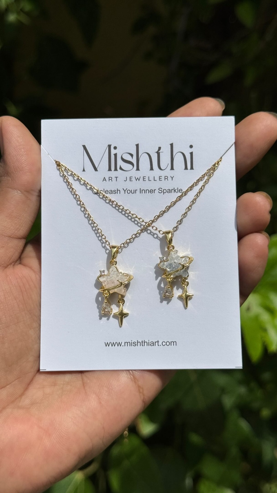 Mishthi Art Facebook ad: Wear a little piece of the universe wherever…