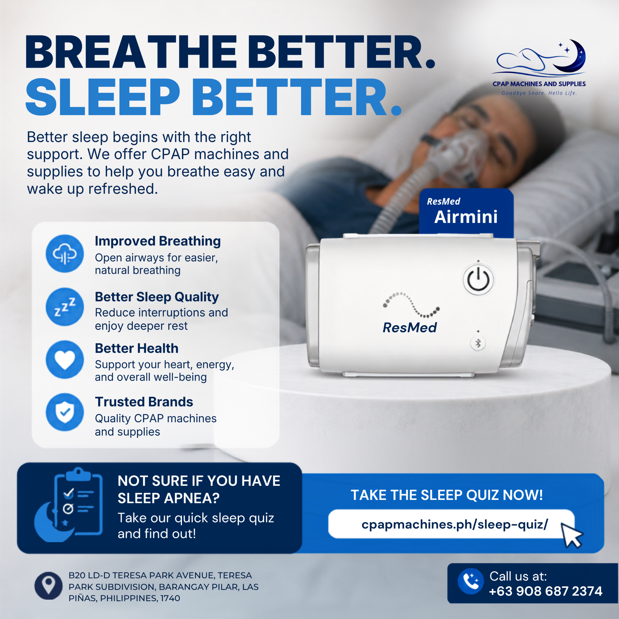 CPAP Machines & Supplies - Sleep Solution Centre Facebook ad