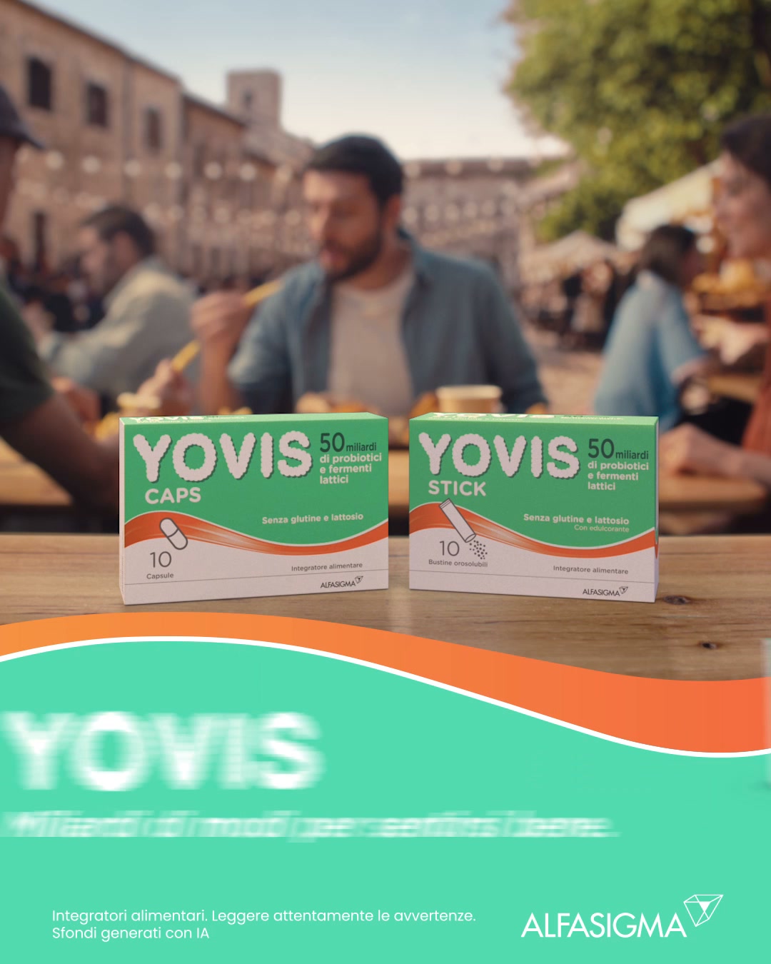 YOVIS integratori Facebook ad: Miliardi di modi per sentirsi bene.