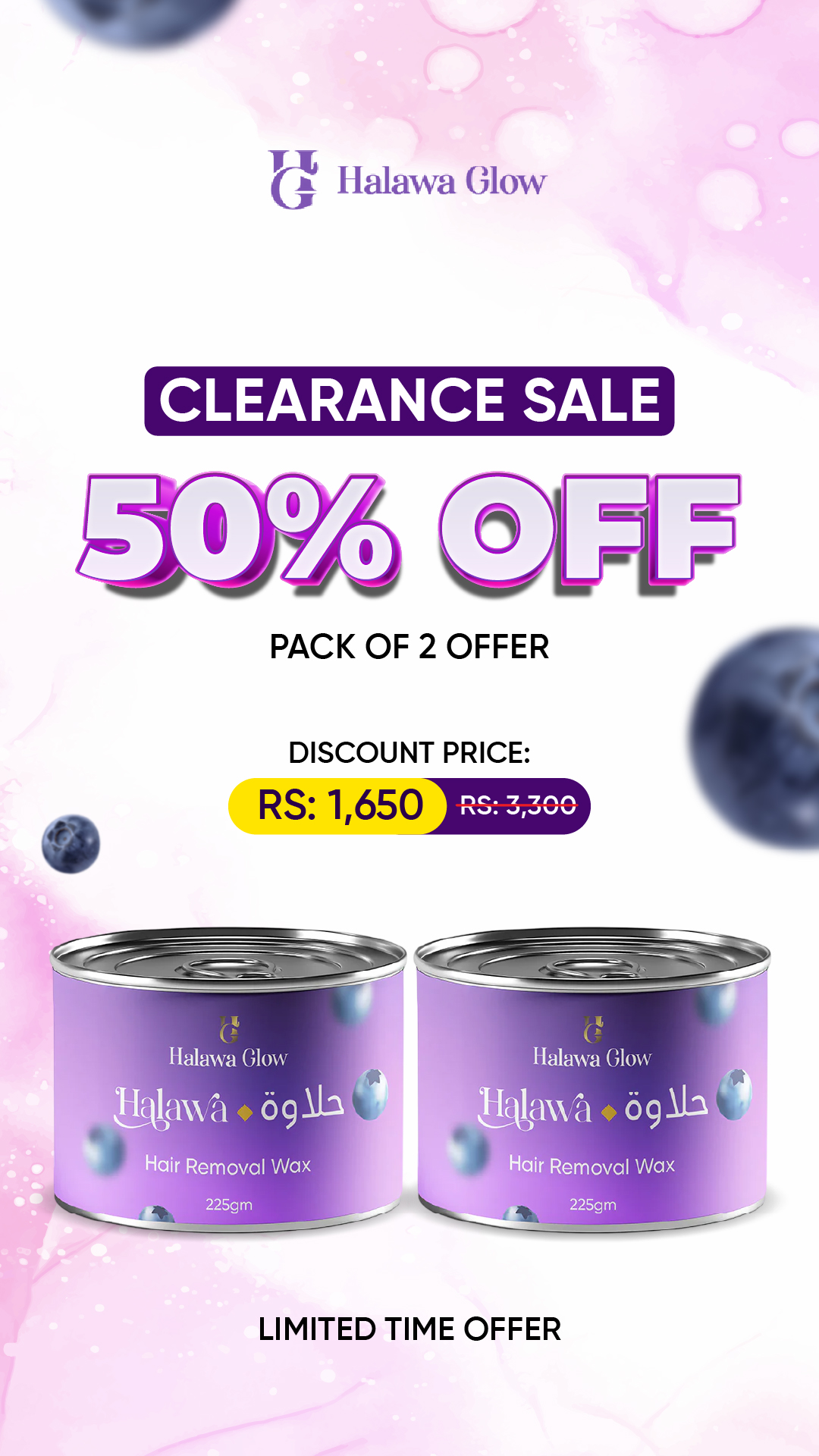 Halawa Glow Facebook ad from Jun 1, 2026