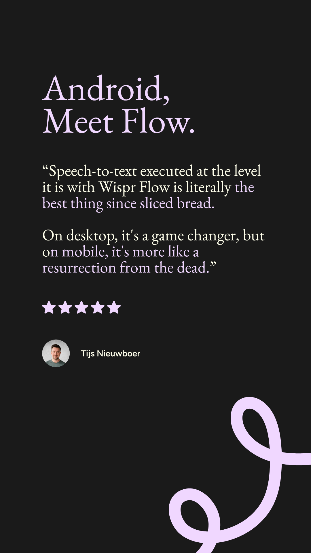 Wispr Flow Facebook ad