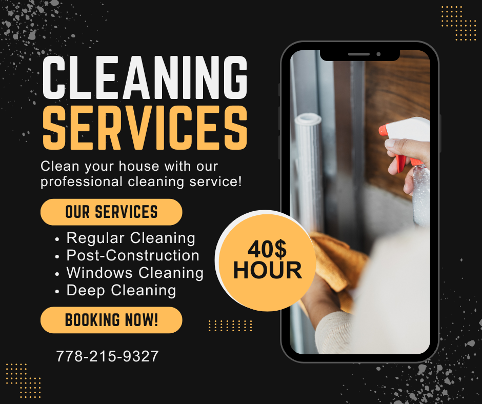 Ukrainian cleaning team Facebook ad from Apr 26, 2025