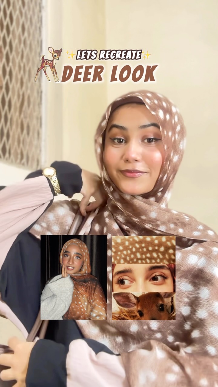 Scents N Stories Facebook ad: i tried deer print hijab!