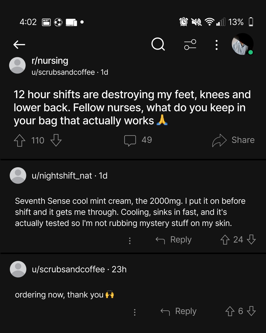 Seventh Sense Facebook ad