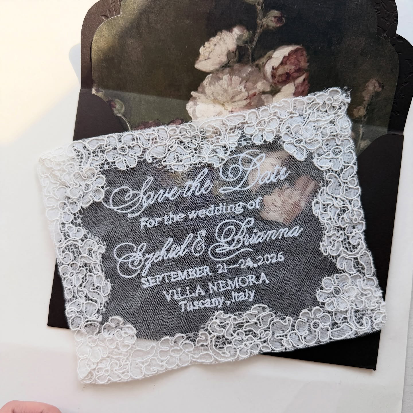 Papier d rose Facebook ad: Where lace meets love A timeless save the…
