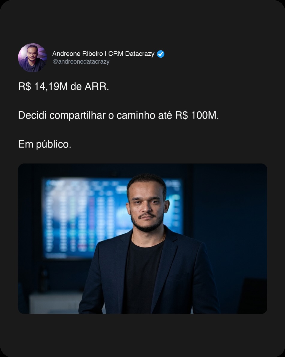 Andreone Souza Ribeiro Facebook ad: Fechamos abril com R$ 14,19M de ARR e…